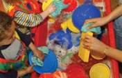 Image of children playing with water